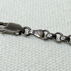 Men’s Gunmetal Black Rolo Box Link 925 Silver Chain Necklace Tested