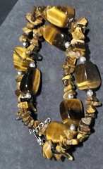 Vintage jewelry lot semi precious gemstones Pearls 2 Necklace 9 Bracelets
