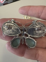 Vintage Brooch Lot of 7 Pcs 1950s 1960s 1970s Rhinestone Gem Retro Jewelry