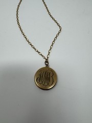 Victorian W H Co. Gold Fill Round Monogrammed Locket TLGG