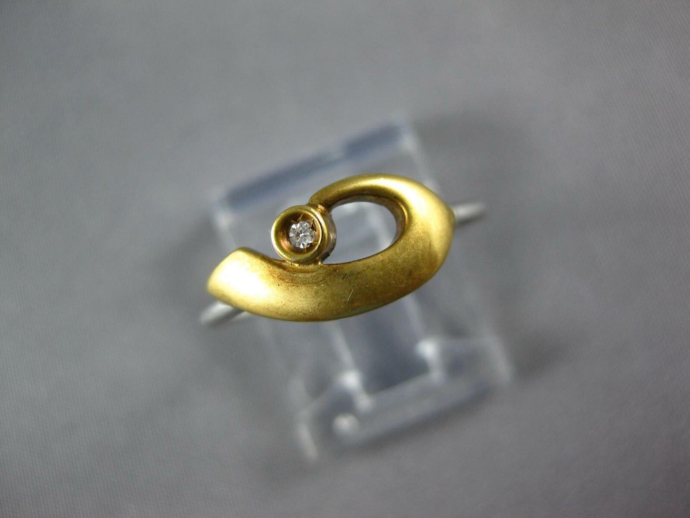 Vintage Circa 1980’s Daily Ring 1.3 Ct Simulated Diamond 14k Yellow Gold Over