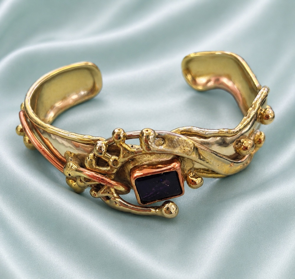 Vintage Brutalist Cuff Bracelet