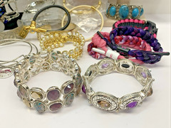 Lot of 70 Bracelets Vintage To Modern Variety of Color Styles Costume Jewelry