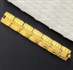 Vtg Rare Set MONET Runway EGYPTIAN Embellished GP Necklace Bracelet Earrings EXC