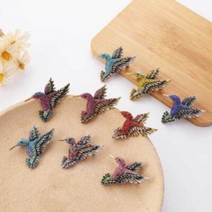 Shiny Rhinestone Bird Brooch Pin Women Men Hummingbird Animal Elegant Brooches