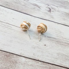 Vintage Stud Earrings Silver Tone & Gold Tone Knot – Condition Issues