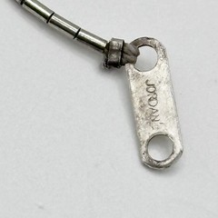 Vintage Sterling Silver 925 Barrel Bead Bracelet Signed 6.75”
