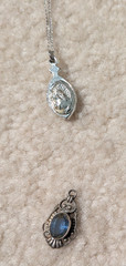 Beautiful SILVER Tone, Vintage ESTATE jewelry lot pendant, necklace, bracelet