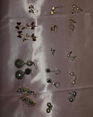 15pc Women’s Fashion Costume Earrings Mixed Lot, Multicolor Metal Assortment