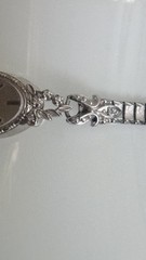 Vintage Bulova Ladies Watch-14K White Gold Cocktail With 8 Lovely Small Diamonds