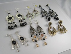 Retro Varying Dangling Chandlier Styles LOT of 6 Post Pierced Earrings 194R