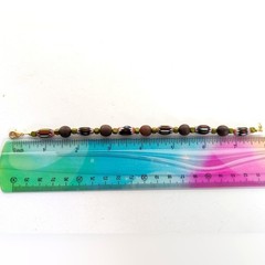 Bohemian Style Polymer Clay Wood Beaded Ethnic Festival Hippie Bracelet