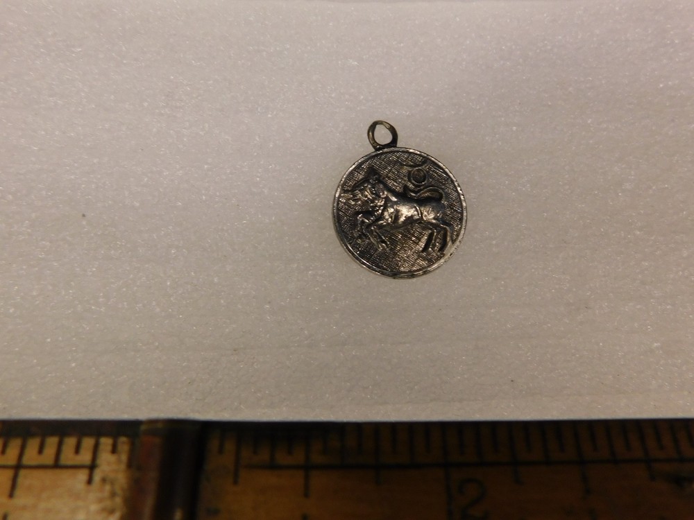 Vintage 1974 Sterling Silver Taurus Zodiac Charm and or Pendant