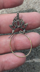 Vintage Sterling Silver 925 #1 Mom Charm Holder Pendant