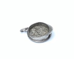 Vintage JMS 925 Sterling Silver US Army Military Cap Hat Charm Pendant
