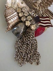 Maximal Art John Wind Wintage America Brooch, Waer To Celebrate The 250th