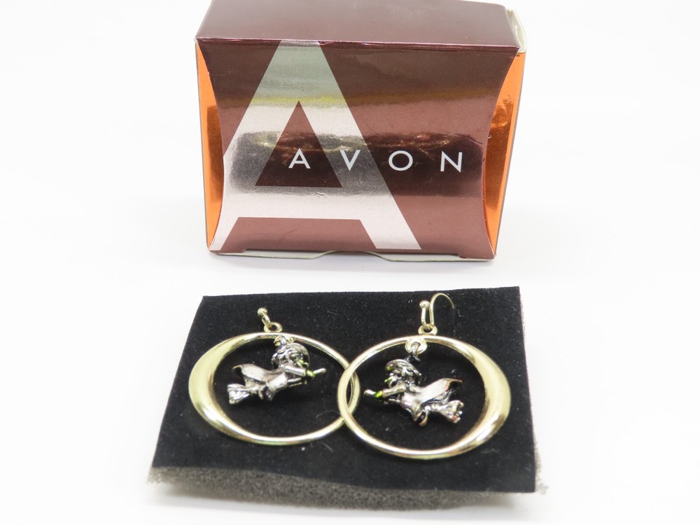 Vintage Avon Earrings Halloween Witches 2008 Dangle Pierced D2563