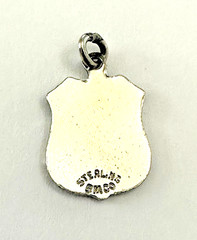 Vintage British Empire Sterling Silver Enamel Charm the sun never sets