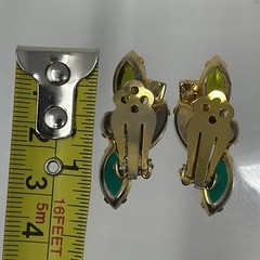 Vintage Juliana Demi Parure Brooch Earrings Leaf Layered Navette Set