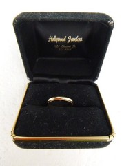 Vintage 14K Yellow Gold Milgrain Trim Wedding Band Ring 2.5 mm Sz. 5.25