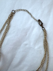 Boho Brown Gold Earthtones y2k 1990 2000s Modernist Metal Jewelry VTG necklace