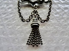aRT NOUVEA ANTIQUE JEWELRY PIN ELITE WM LUKEY SILVER PLATE LARGE BROOCH neocurio