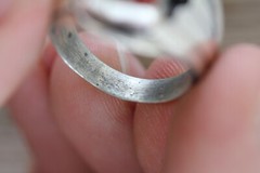 VINTAGE MEN’S INDIAN NATIVE AM STERLING SILVER 925 TURQUOISE CORAL RING 9.75
