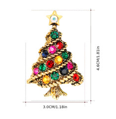 BROOCH- Christmas Tree Brooch – 3D Rhinestone