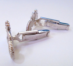 STERLING SILVER SEAHORSE CUFFLINKS