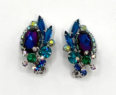 JULIANA D&E Parure Blue Heliotrope Olivine Accents Reference #1199 & 5474