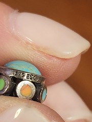 Vintage Sterling Silver Multistone Pendant