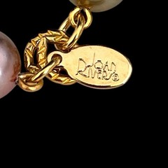 Vintage Joan Rivers Necklace Czech Glass Pearls Extra Long Wear Many Ways 7P