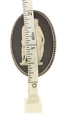 Vintage Wedgewood Goddess Cameo Sterling Silver Brooch In Original Box