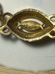 Vintage Avon 1992 Gold Tone Heirloom Classic Faux Marcasite Rope Bracelet 6.5in