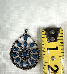 Costume Jewelry Lot Of 4 Necklace Pendants Metal Resin Partial Bracelet