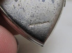 Diamond Accented Sterling Silver Heart Pendant & Photo Locket ~ 6.3g ~ 3-H1185