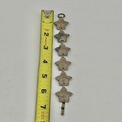 Vintage 1950s Ivy Leaf Link Bracelet Mid Century Botanical Fairy Whimsigoth
