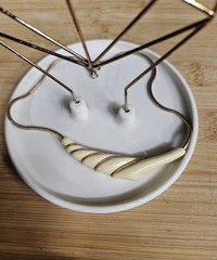 Plastic stone looking necklace