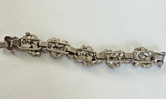 Juliana Delizza & Elster 5 Link Blue Aurora Borealis (AB) Bracelet READ