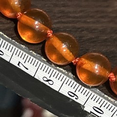 Vtg Beautiful Baltic Balls AMBER Beads Knotted Honey Color Necklace 36g