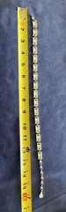 VTG 15.5″ Choker Collar Necklace Silver Tone Clear Rhinestone Chain Hook