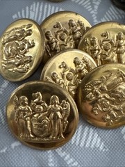Vintage Jewelry Lot Military Buttons GEMSCO Kirk’s Folly Cufflinks Pins