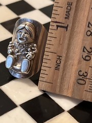 OLD PAWN REVIVAL CAROL FELLEY STERLING STORYTELLER s6 RING 925 040319@
