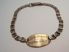 Vintage World War II-era Sterling Identification Bracelet 6 3/4″ Long
