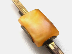 Soviet Vintage Tie clip Baltic Amber. USSR