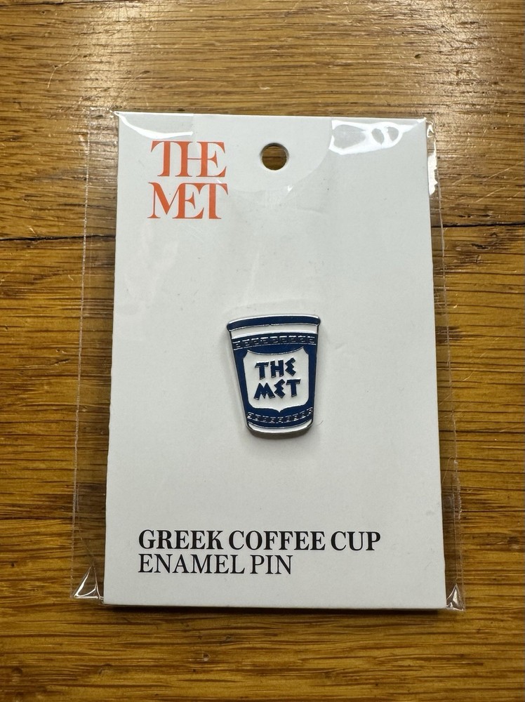 The Metropolitan Museum of Art Greek Coffee Cup Enamel Pin