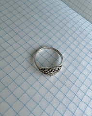 Vintage USSR Silver Ring Soviet Openwork Women’s Jewelry Size 9 Minimalist