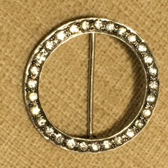 Vintage Rhinestone 925 Pin Brooch