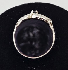 Vintage Black Hills Gold Sterling Silver Grape Leaf Cluster Ring Size 9 – 3.4g
