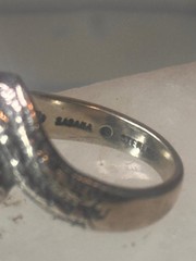 Vintage Rhinoceros ring size 5.50 Kabana rhino band sterling silver pinky women